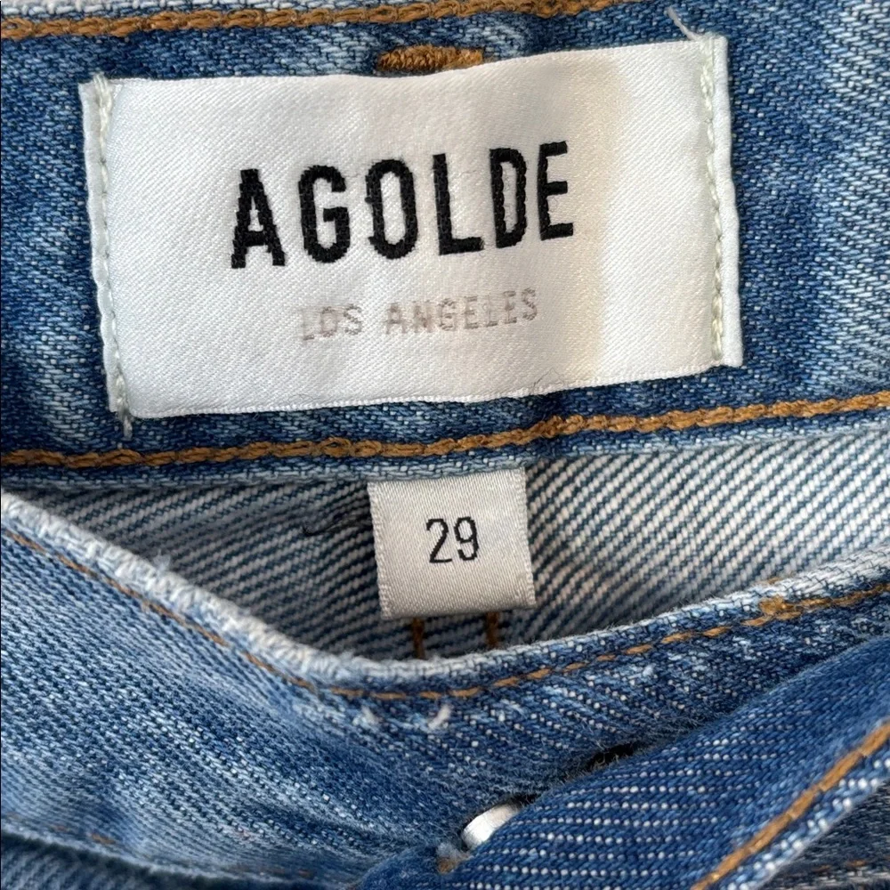 Agolde Women’s WideLeg Baggy Light Blue Wash Denim Jeans 29 - Picture 4 of 9